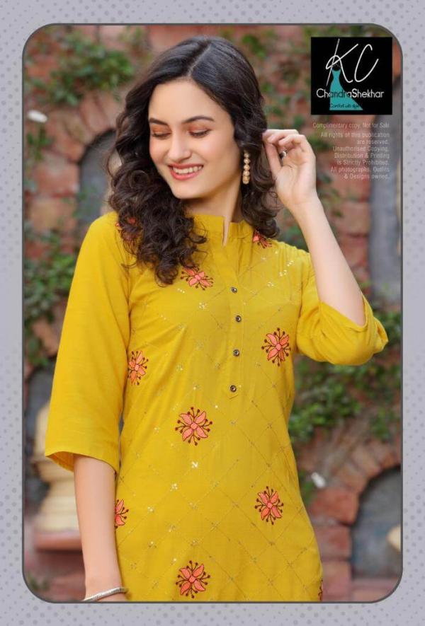 KC Pari 4 Rayon Fancy Embroidery Kurti 